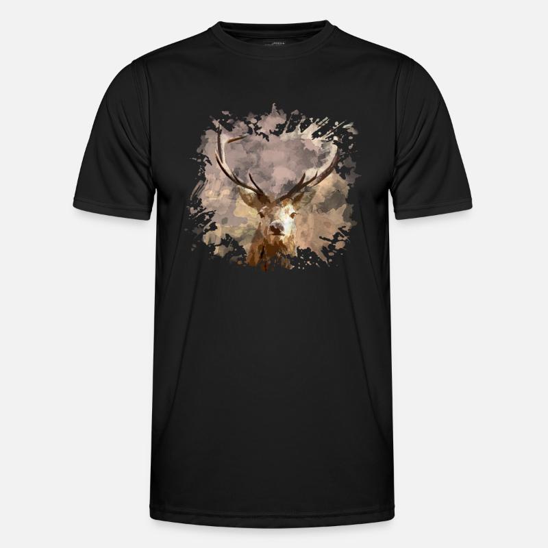 deer - Men's Functional T-Shirt - black