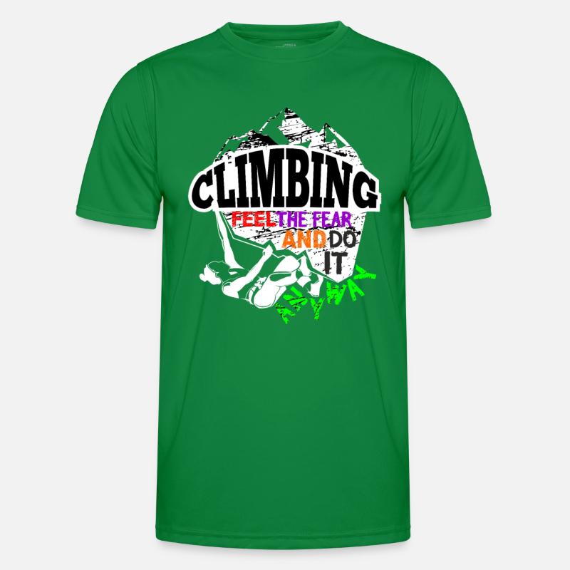 Klettern Inspiration Männer Funktions-T-Shirt