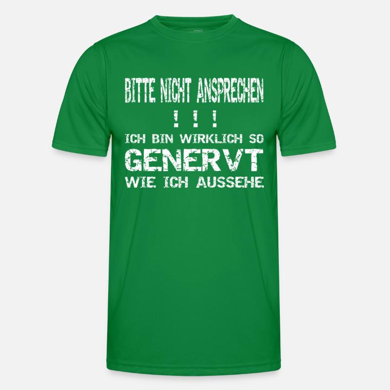 Bitte nicht ansprechen! Genervt! Männer Funktions-T-Shirt