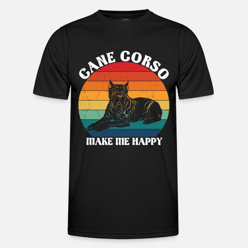 Cane Corso - Männer Funktions-T-Shirt - Schwarz