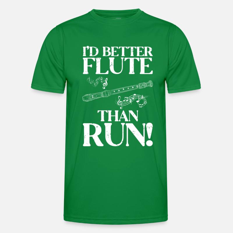Flöte Männer Funktions-T-Shirt