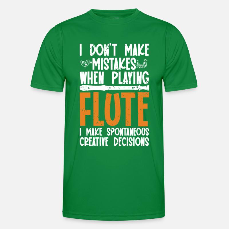 Flöte Männer Funktions-T-Shirt