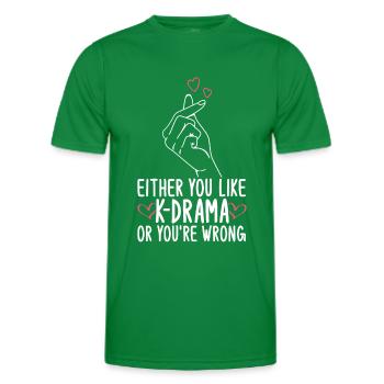 K-Drame - T-shirt sport Homme - vert - Devant - AI Model Male 178 dark (178cm)