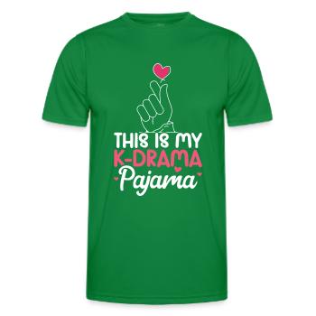 K-Drame - T-shirt sport Homme - vert - Devant - AI Model Male 178 dark (178cm)