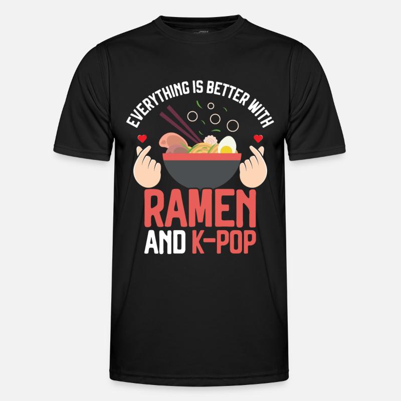 Ramen K-Pop T-shirt sport Homme