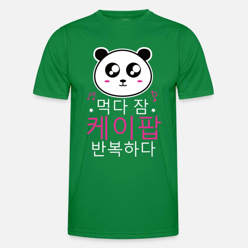 K-Pop Panda Männer Funktions-T-Shirt