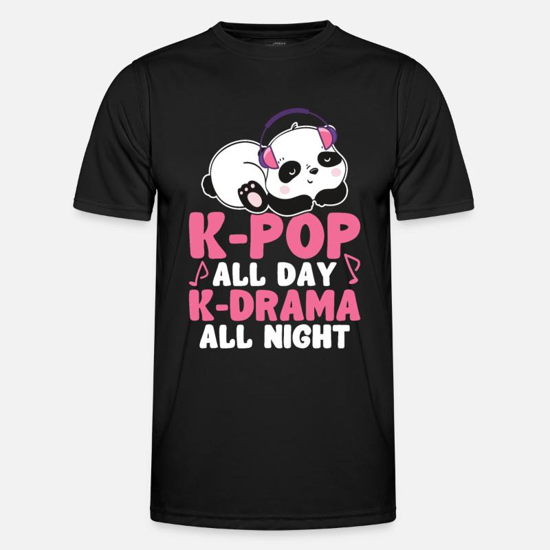 K-Pop Panda Männer Funktions-T-Shirt