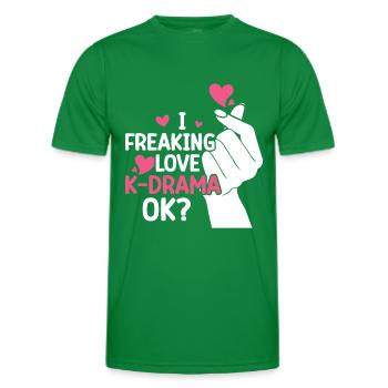 K-Drame - T-shirt sport Homme - vert - Devant - AI Model Male 178 dark (178cm)
