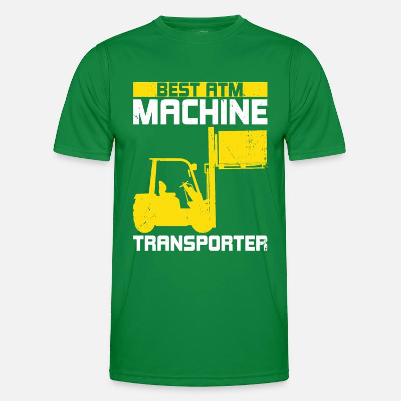 Gabelstaplerfahrer Männer Funktions-T-Shirt