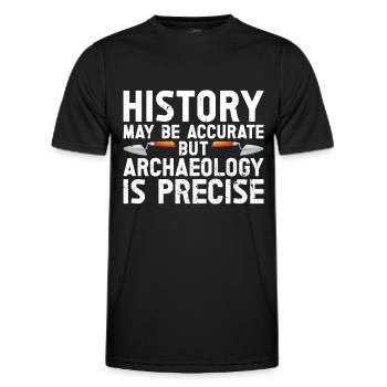 Archaeology - Men's Functional T-Shirt - black - Front - AI Model Male 178 dark (178cm)