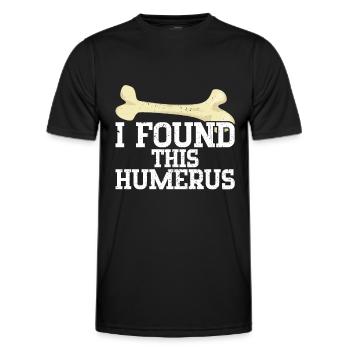 Archaeology - Men's Functional T-Shirt - black - Front - AI Model Male 178 dark (178cm)