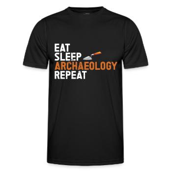 Archaeology - Men's Functional T-Shirt - black - Front - AI Model Male 178 dark (178cm)
