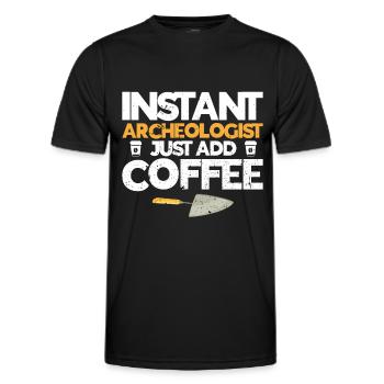 Archaeology - Men's Functional T-Shirt - black - Front - AI Model Male 178 dark (178cm)