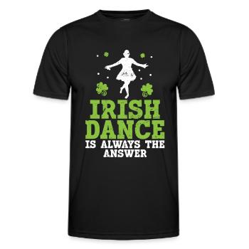 Irish Dance St. Patricks Tanz - Männer Funktions-T-Shirt - Schwarz - Vorne - AI Model Male 178 dark (178cm)