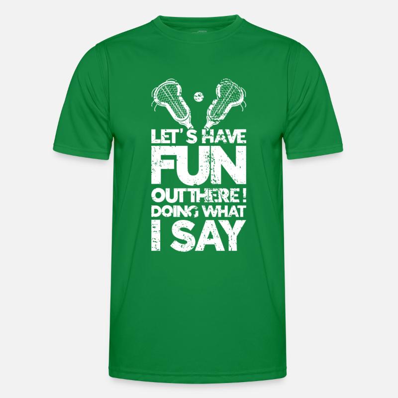 Lacrosse Coach Stick Men's Functional T-Shirt