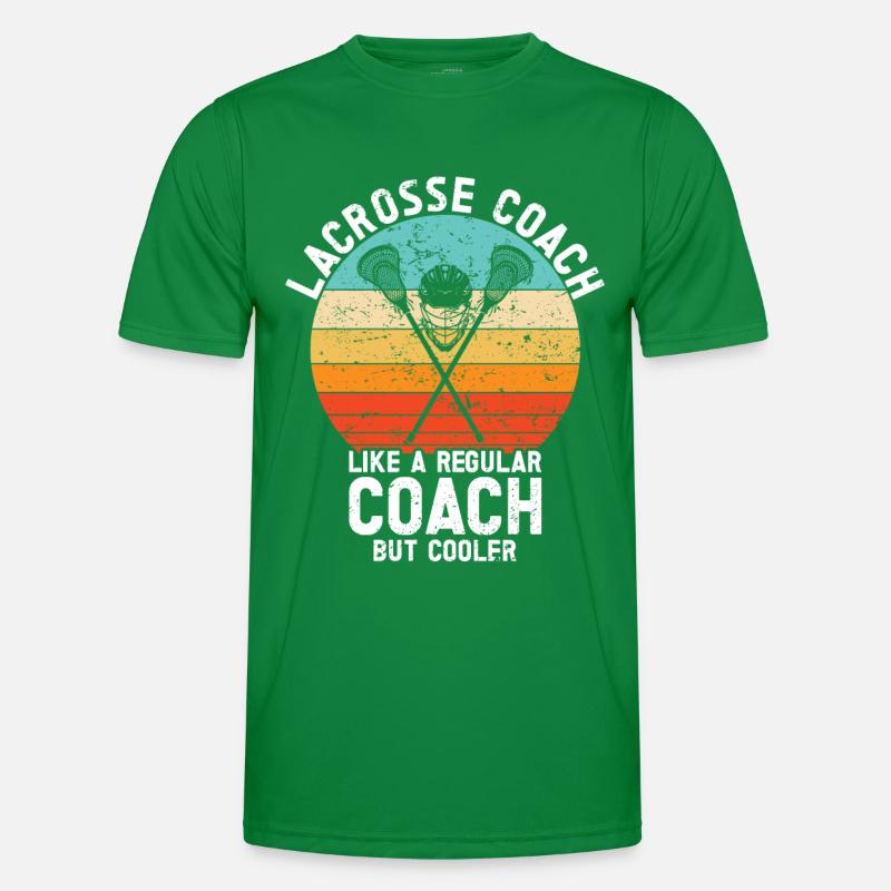 Lacrosse Coach Stick Männer Funktions-T-Shirt
