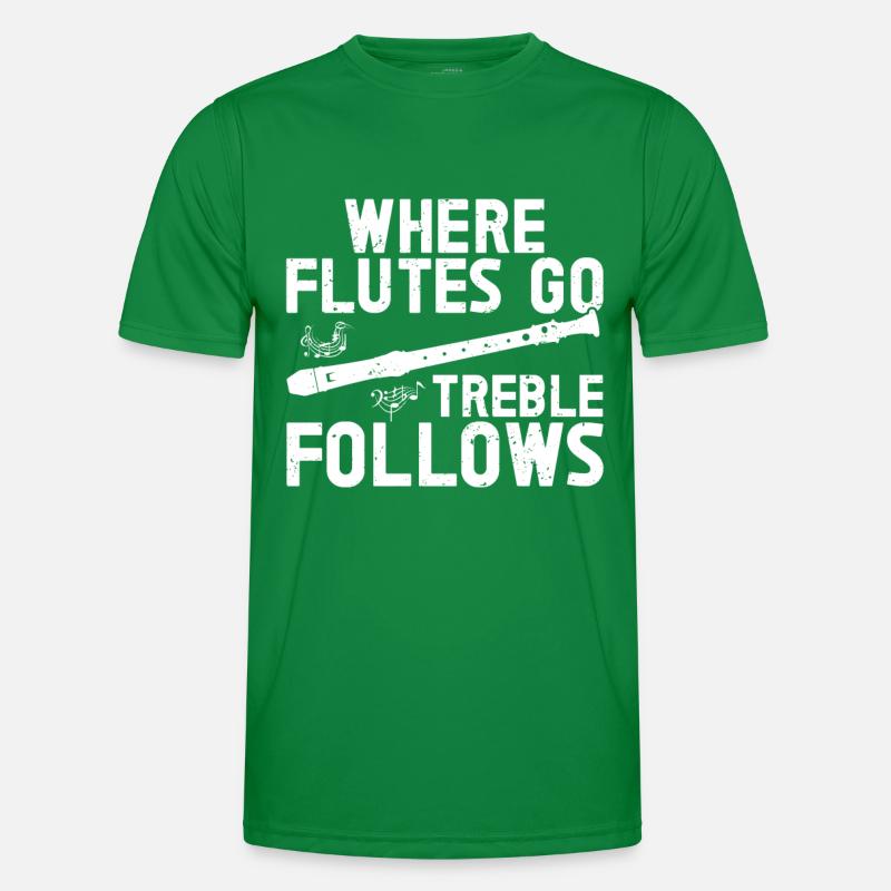 Flöte Männer Funktions-T-Shirt