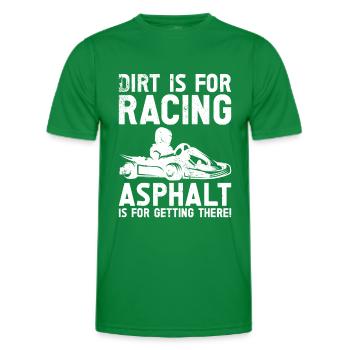 Go karting - Men's Functional T-Shirt - kelly green - Front - AI Model Male 178 dark (178cm)