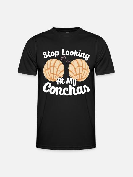 Conchas Pan dulce Latina Espagnol - T-shirt sport Homme - noir