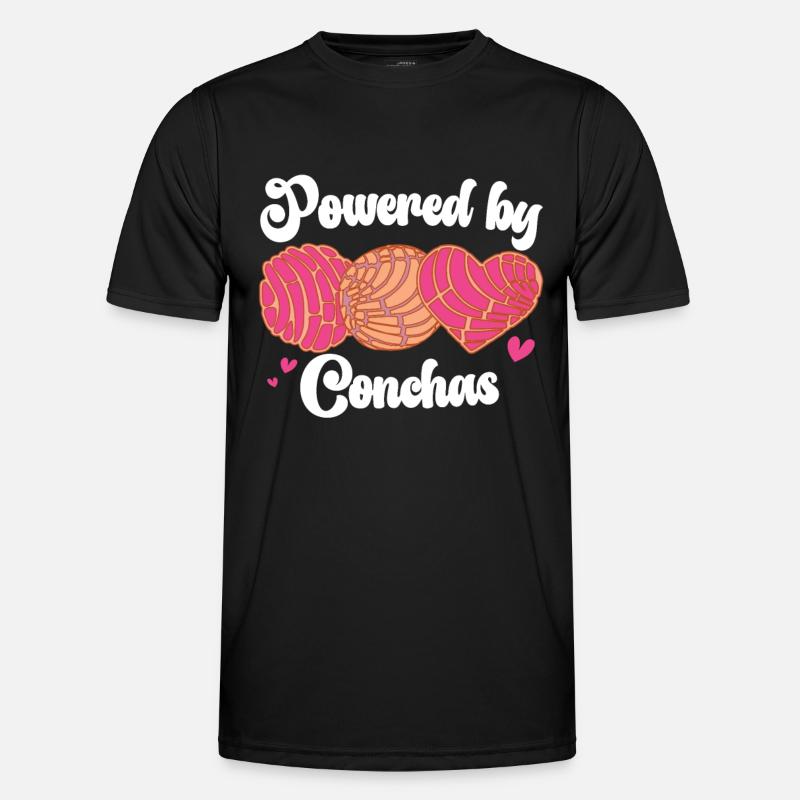 Conchas Pan Dulce Latina Spanisch - Männer Funktions-T-Shirt - Schwarz