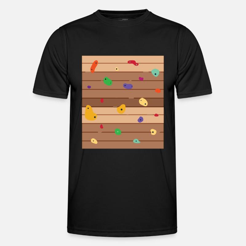 Mur d’escalade Bloc paroi rocheuse T-shirt sport Homme