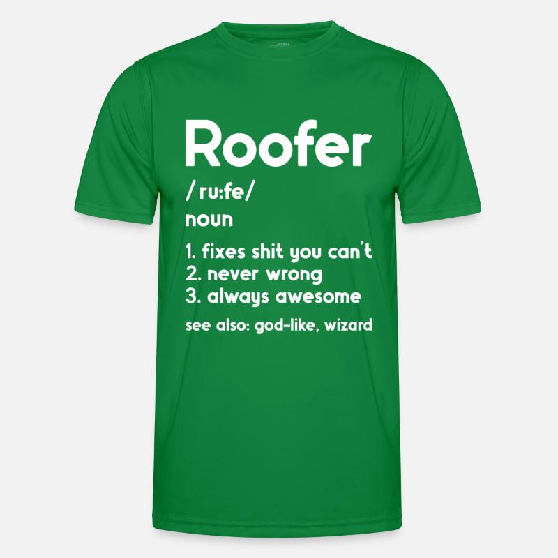 Dachdecker -Dachhäuser Reparaturen Männer Funktions-T-Shirt