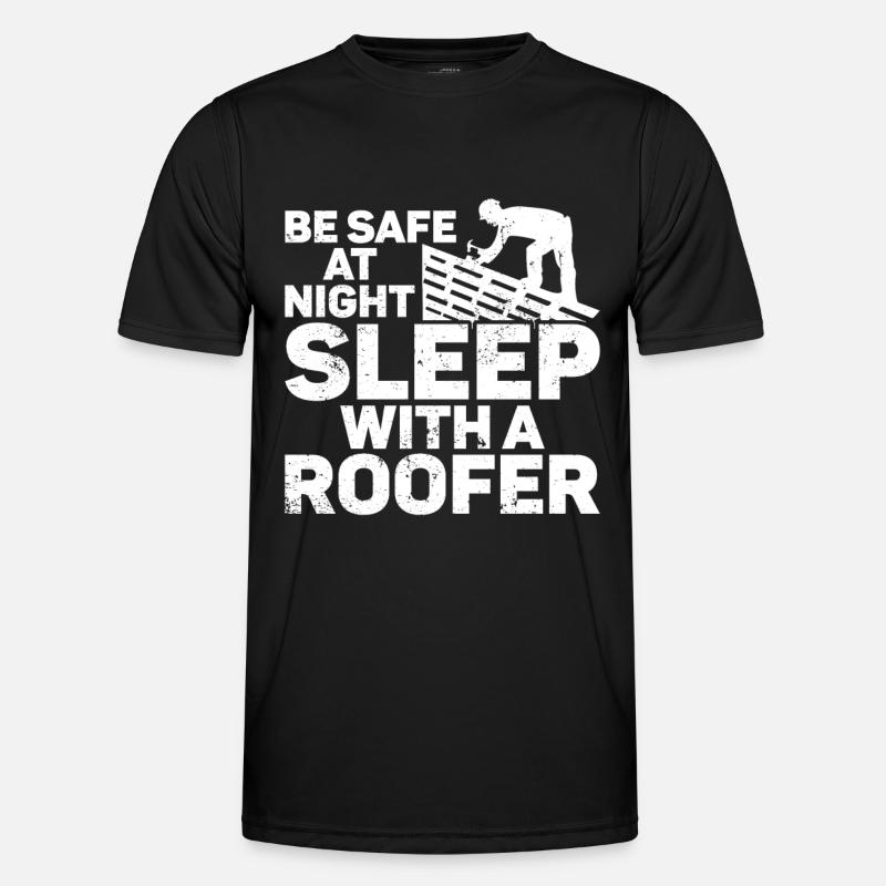 Dachdecker -Dachhäuser Reparaturen - Männer Funktions-T-Shirt - Schwarz