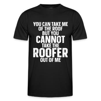 Dachdecker -Dachhäuser Reparaturen - Männer Funktions-T-Shirt - Schwarz - Vorne - AI Model Male 178 dark (178cm)