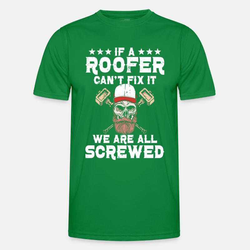 Dachdecker -Dachhäuser Reparaturen Männer Funktions-T-Shirt