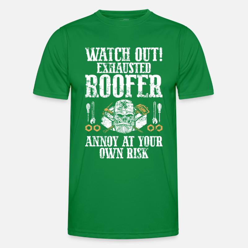 Dachdecker -Dachhäuser Reparaturen Männer Funktions-T-Shirt