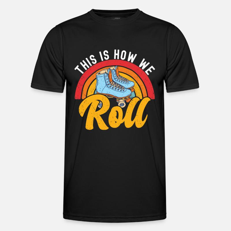 Rollschuhe Männer Funktions-T-Shirt