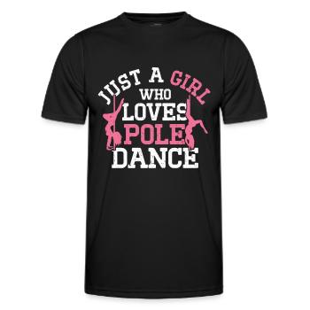 Pole Dance - Männer Funktions-T-Shirt - Schwarz - Vorne - AI Model Male 178 dark (178cm)