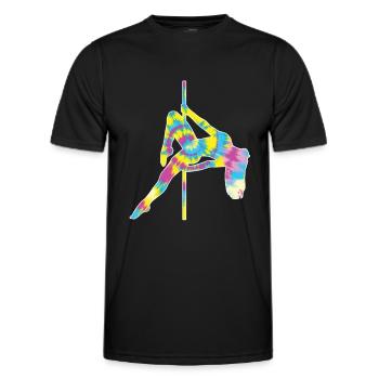 Pole Dance - Männer Funktions-T-Shirt - Schwarz - Vorne - AI Model Male 178 dark (178cm)