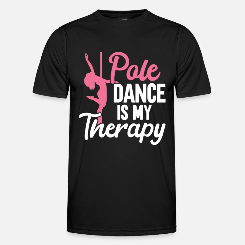 Pole Dance - Männer Funktions-T-Shirt - Schwarz