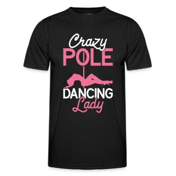 Pole Dance - T-shirt sport Homme - noir - Devant - AI Model Male 178 dark (178cm)