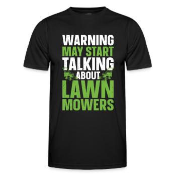 Mowing - Men's Functional T-Shirt - black - Front - AI Model Male 178 dark (178cm)