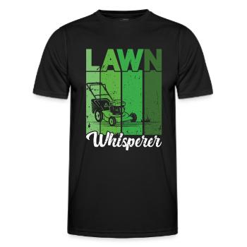 Mowing - Men's Functional T-Shirt - black - Front - AI Model Male 178 dark (178cm)