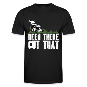 Mowing - Men's Functional T-Shirt - black - Front - AI Model Male 178 dark (178cm)