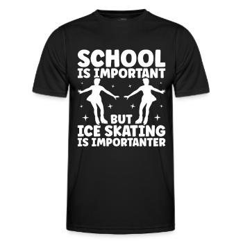 Patinage - T-shirt sport Homme - noir - Devant - AI Model Male 178 dark (178cm)