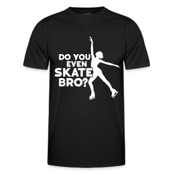 Patinage - T-shirt sport Homme - noir - Devant - AI Model Male 178 dark (178cm)