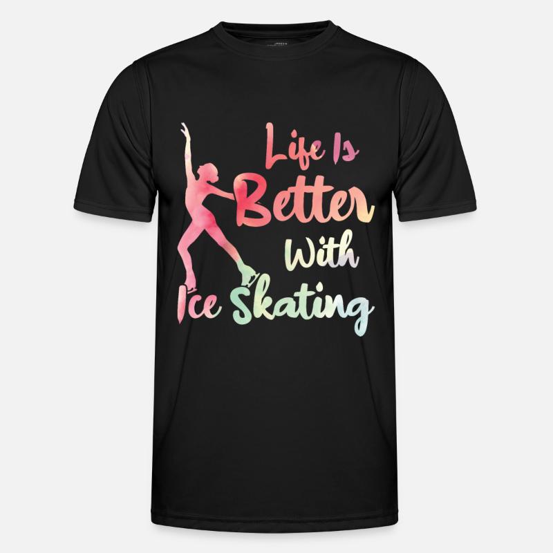 Ice skating - Men's Functional T-Shirt - black