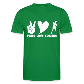 Sing - Men's Functional T-Shirt - kelly green - Front - AI Model Male 178 dark (178cm)
