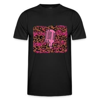 Sing - Men's Functional T-Shirt - black - Front - AI Model Male 178 dark (178cm)