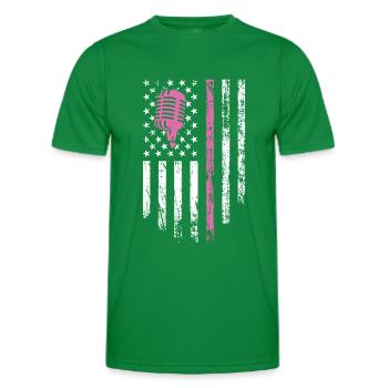 Sing - Men's Functional T-Shirt - kelly green - Front - AI Model Male 178 dark (178cm)