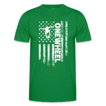 Monocycle - T-shirt sport Homme - vert - Devant - AI Model Male 178 dark (178cm)