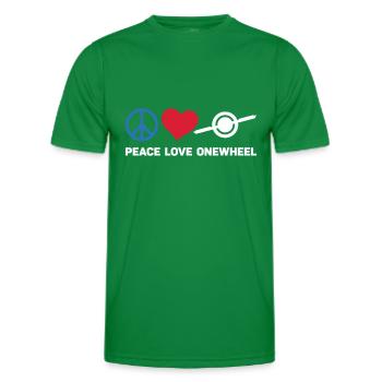 Monocycle - T-shirt sport Homme - vert - Devant - AI Model Male 178 dark (178cm)