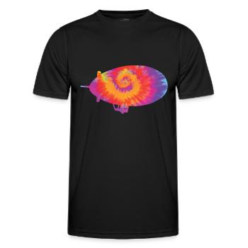 Zeppelin - Men's Functional T-Shirt - black - Front - AI Model Male 178 dark (178cm)