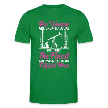 Ölfeld - Männer Funktions-T-Shirt - Kelly Green - Vorne - AI Model Male 178 dark (178cm)
