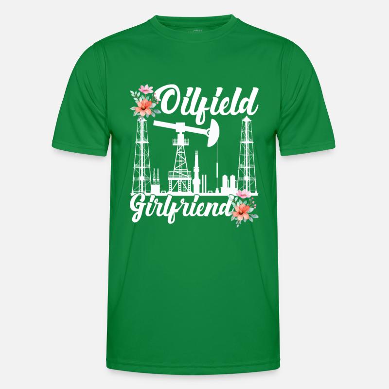 Ölfeld Männer Funktions-T-Shirt