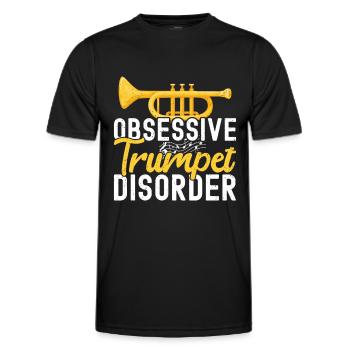 Trumpet - Men's Functional T-Shirt - black - Front - AI Model Male 178 dark (178cm)